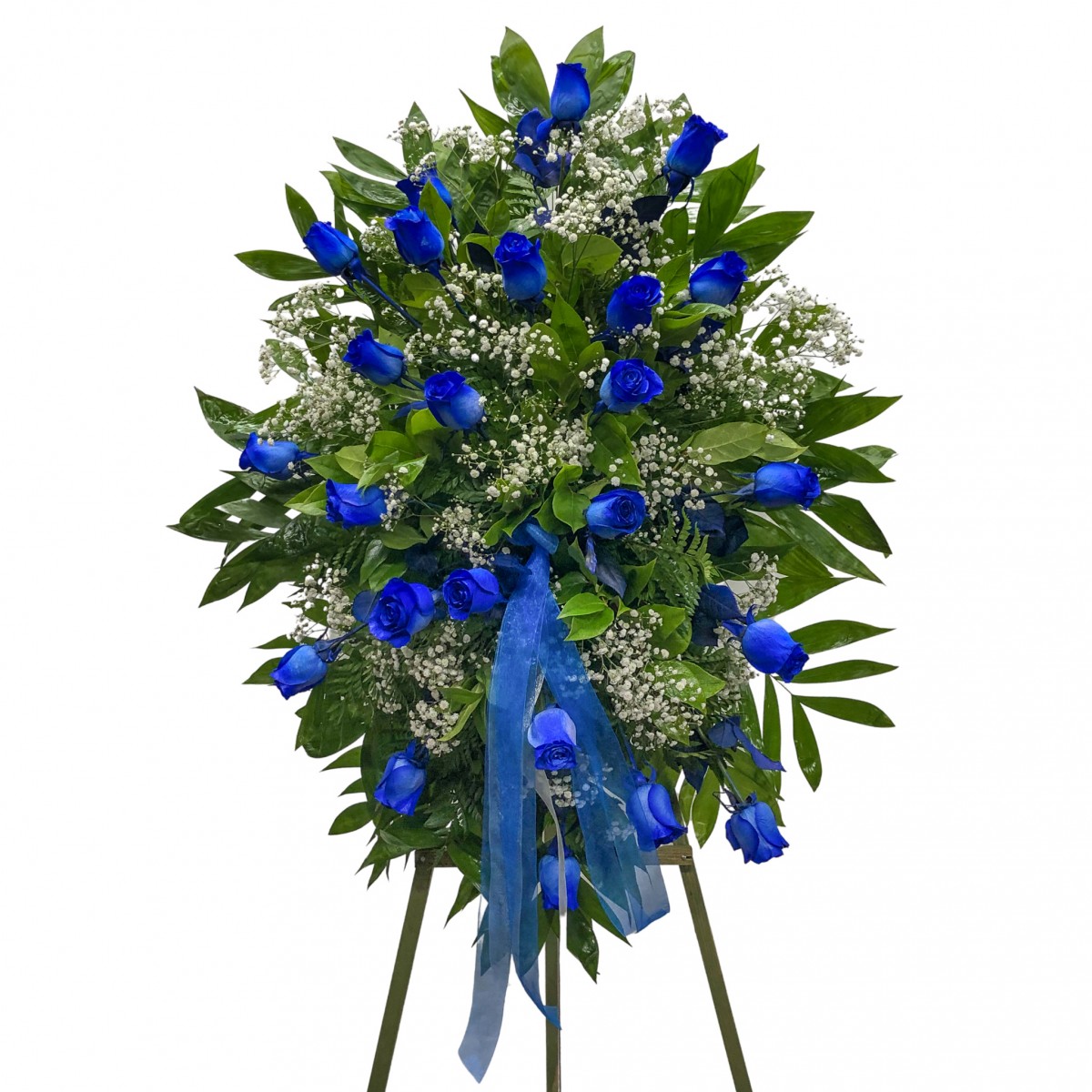 Blue Roses Standing Spray