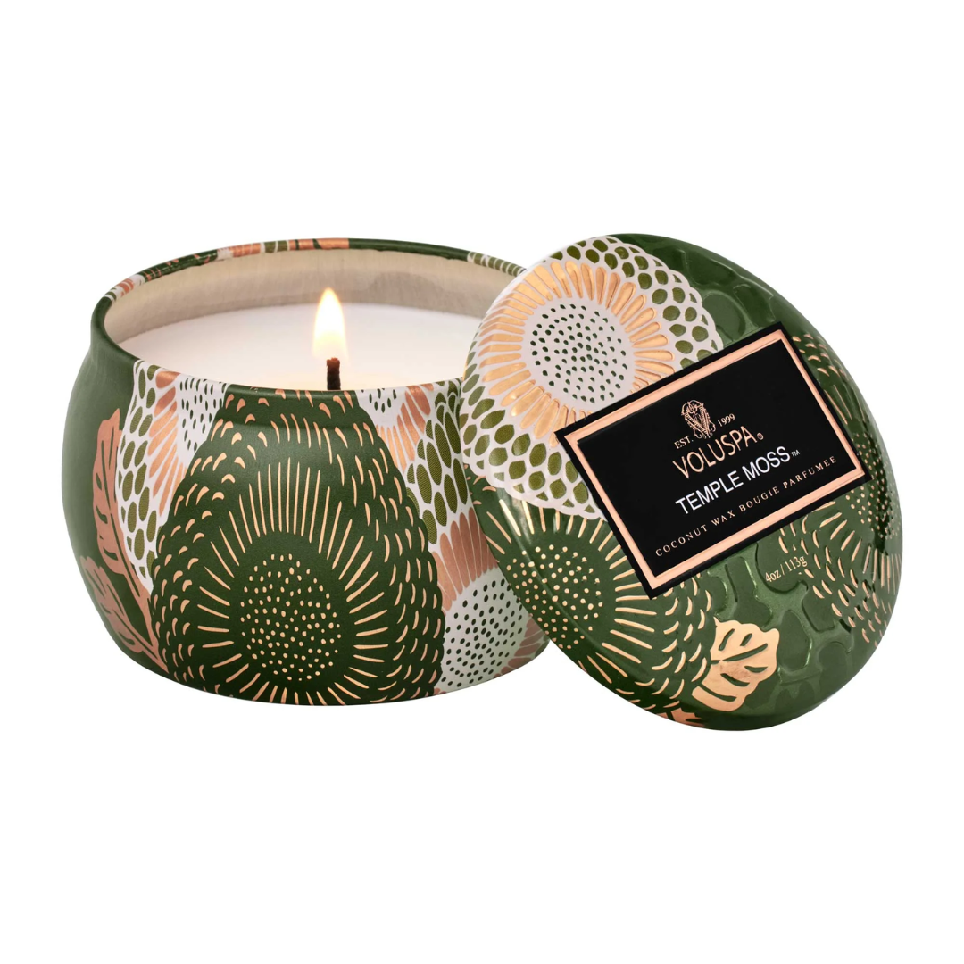 Temple Moss Petite Tin Candle